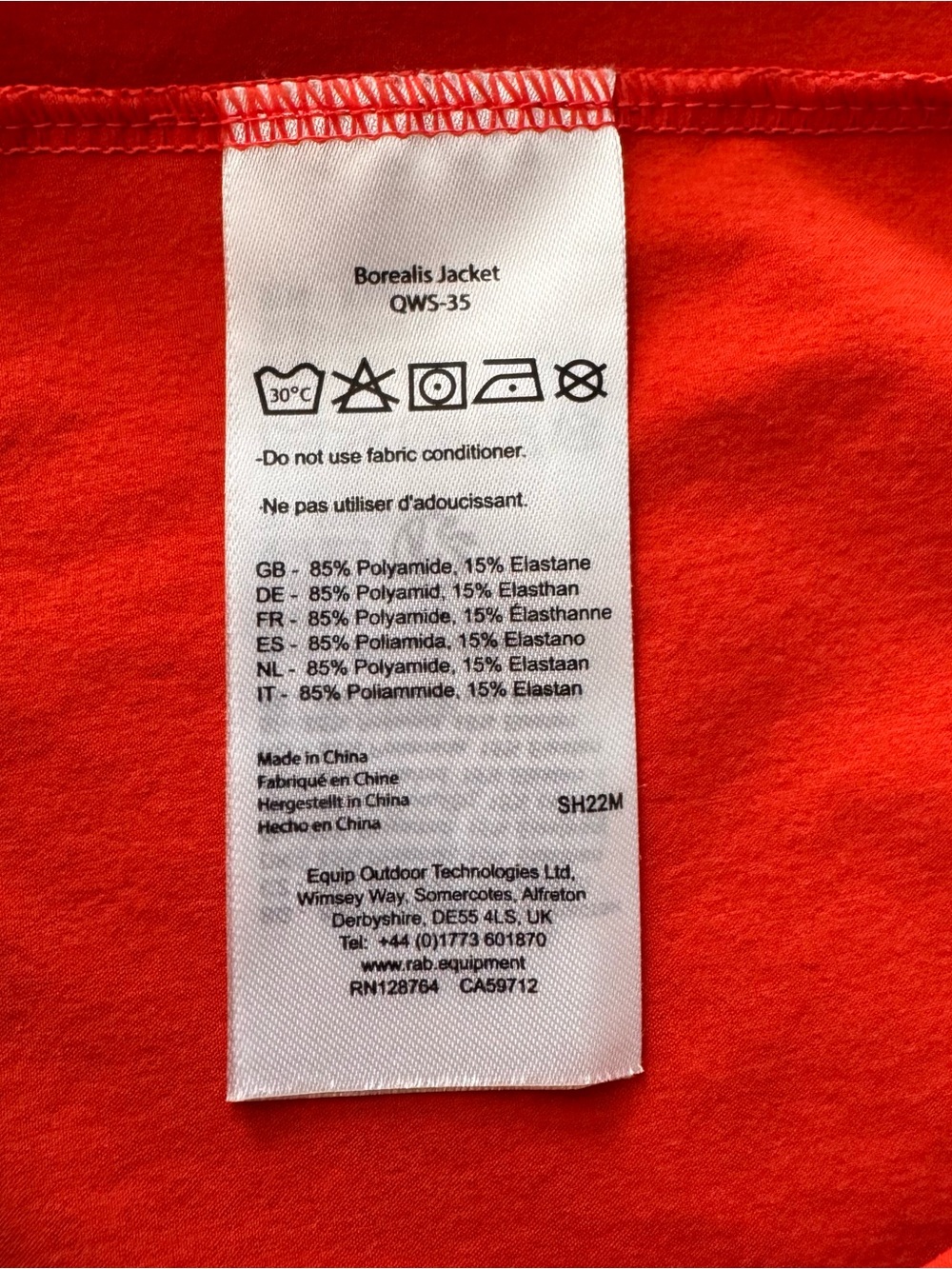 Rab Orange/Red Borealis Jacket - Picture 7 of 7
